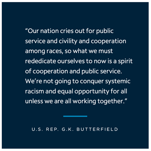 GK Butterfield Day of Service Quote